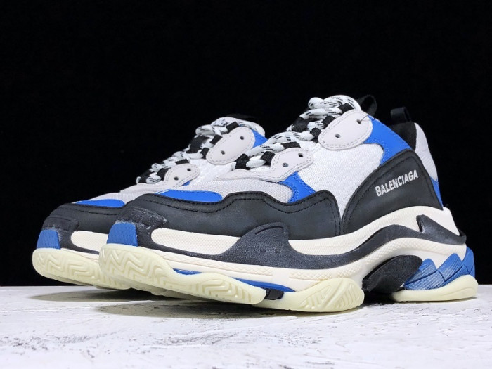 balenga triple s black blue 536737w09oh1007