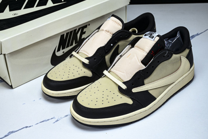 Travis Scott x Air Jordan AJ 1 Low“Canary” DZ4137--700