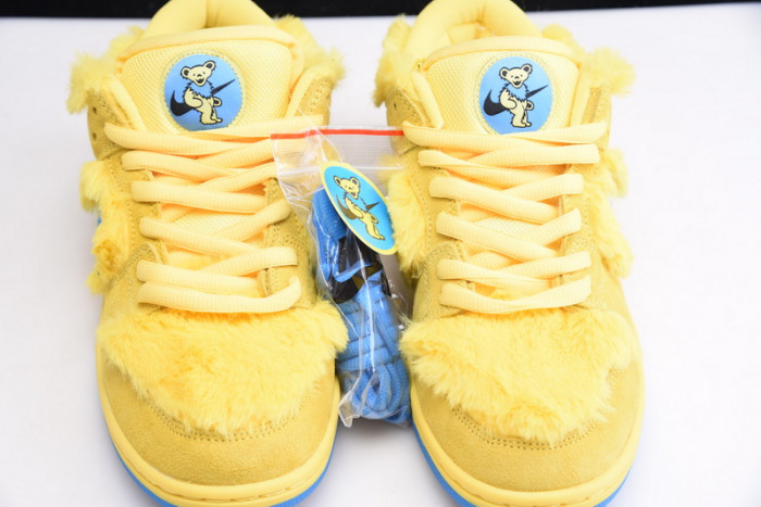 grateful dead x nike sb dunk low“ yellow bear” cj5378-700