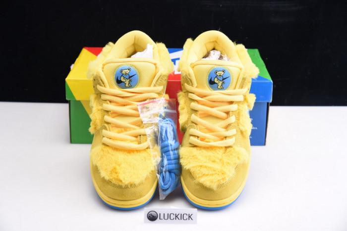grateful dead x nike sb dunk low“ yellow bear” cj5378-700