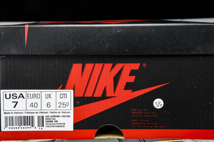 Jordan 1 Retro High Phantom Gym Red 555088-160