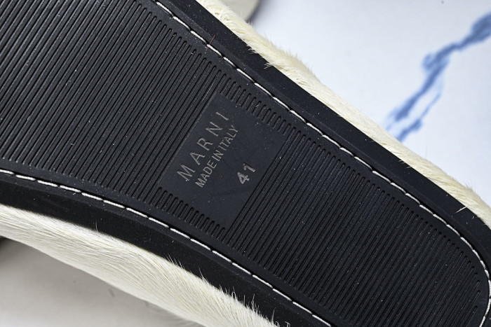 MA SLIDE WHITE FUSSBETT SABOT LOAFERS MAR-019