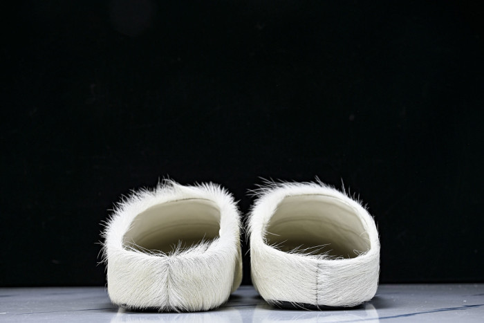MA SLIDE WHITE FUSSBETT SABOT LOAFERS MAR-019
