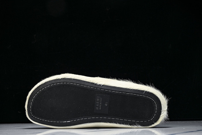 MA SLIDE WHITE FUSSBETT SABOT LOAFERS MAR-019