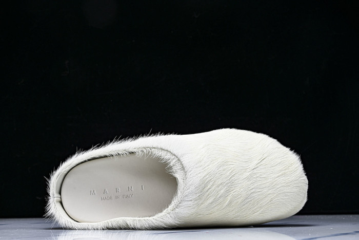 MA SLIDE WHITE FUSSBETT SABOT LOAFERS MAR-019