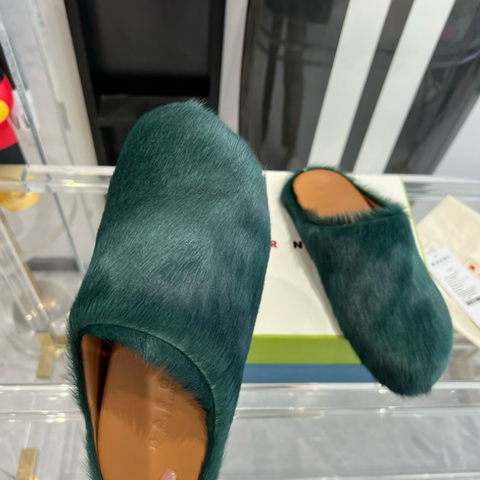 MA SLIDE WHITE FUSSBETT SABOT LOAFERS MAR-014